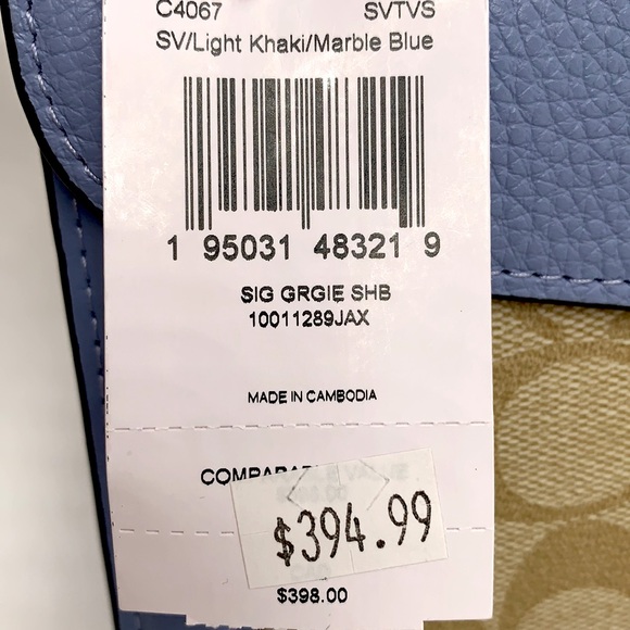 COACH Georgie Shoulder Bag In Signat Canvas COLOR
Silver/Light Khaki/Marble Blue - Picture 15 of 16